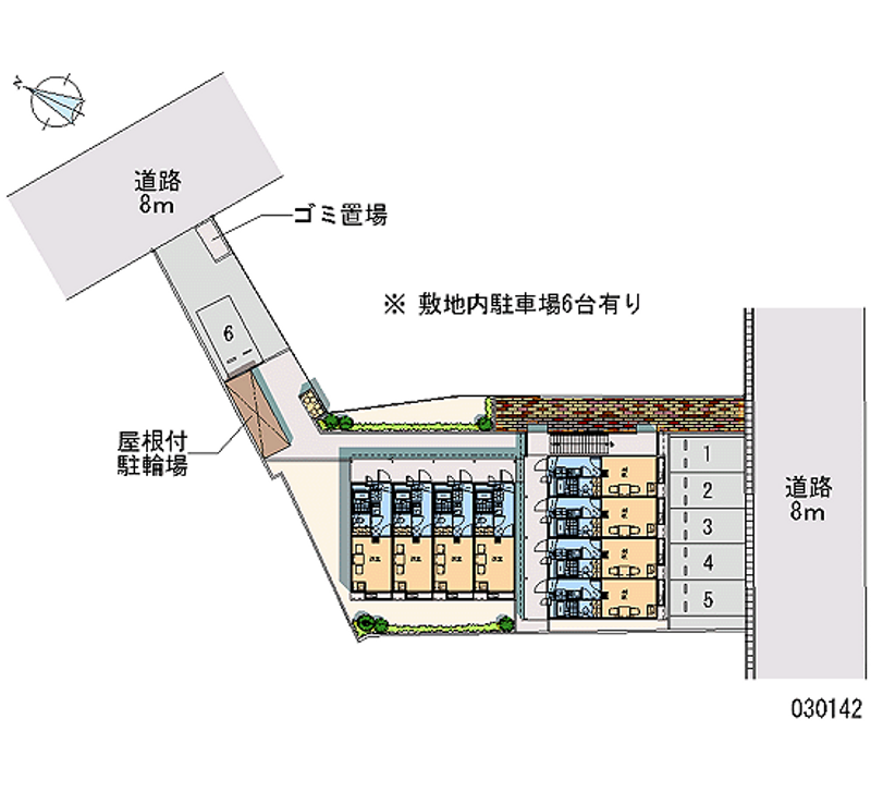 レオパレス大牟田 区画図