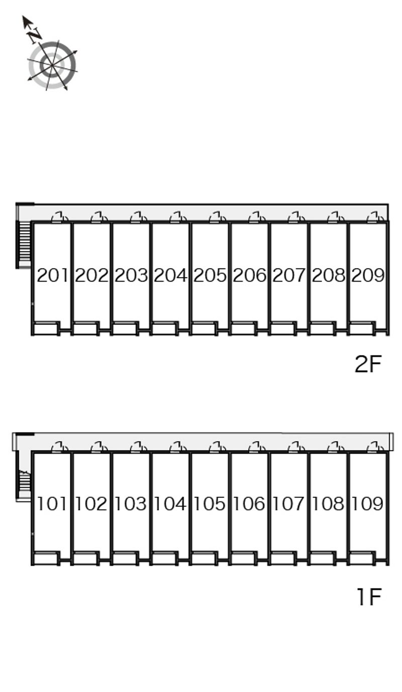 レオネクストＯＺ−４ 間取配置図