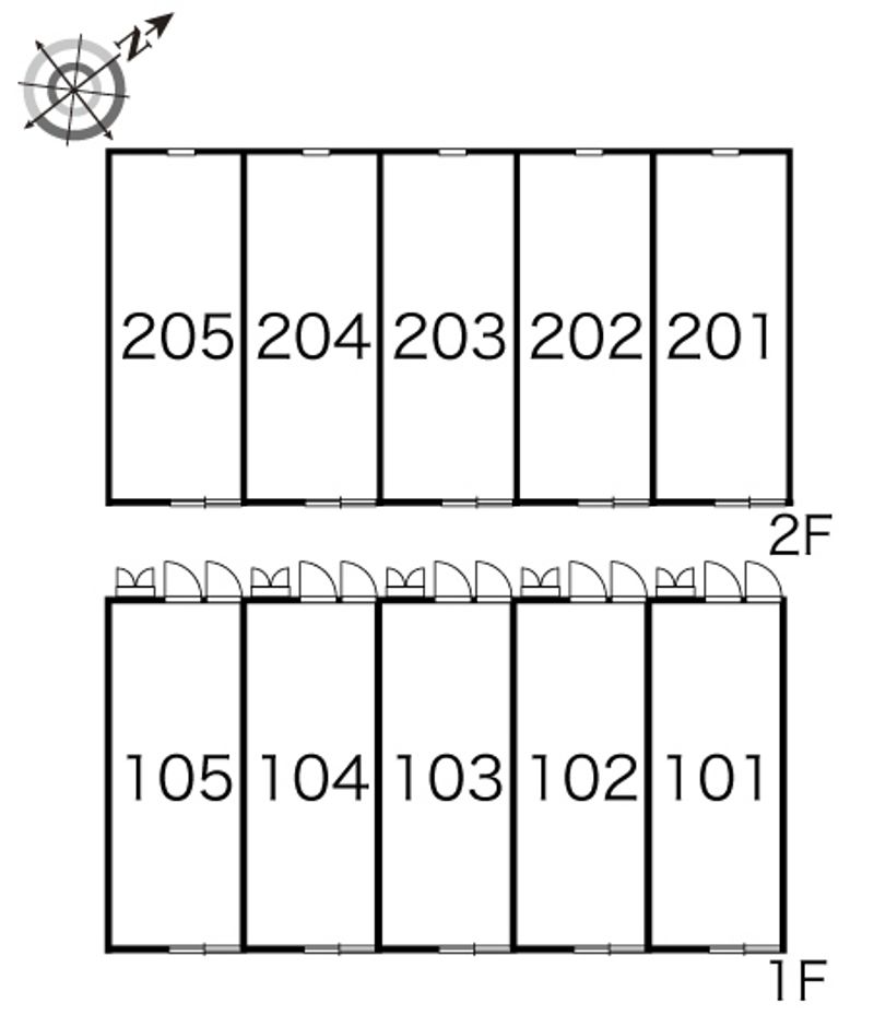 レオパレスエルマーユ 間取配置図