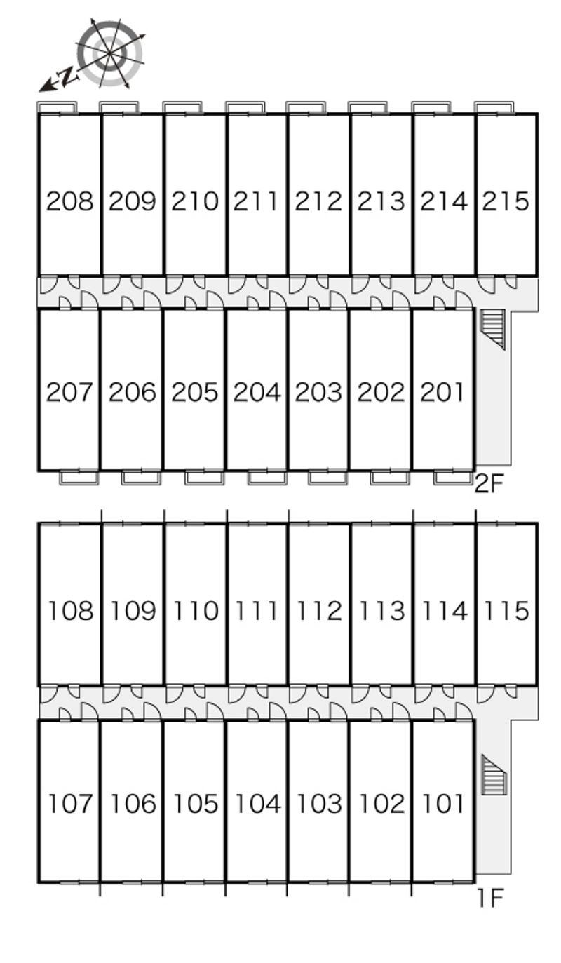 レオパレスフィレンツェ 間取配置図