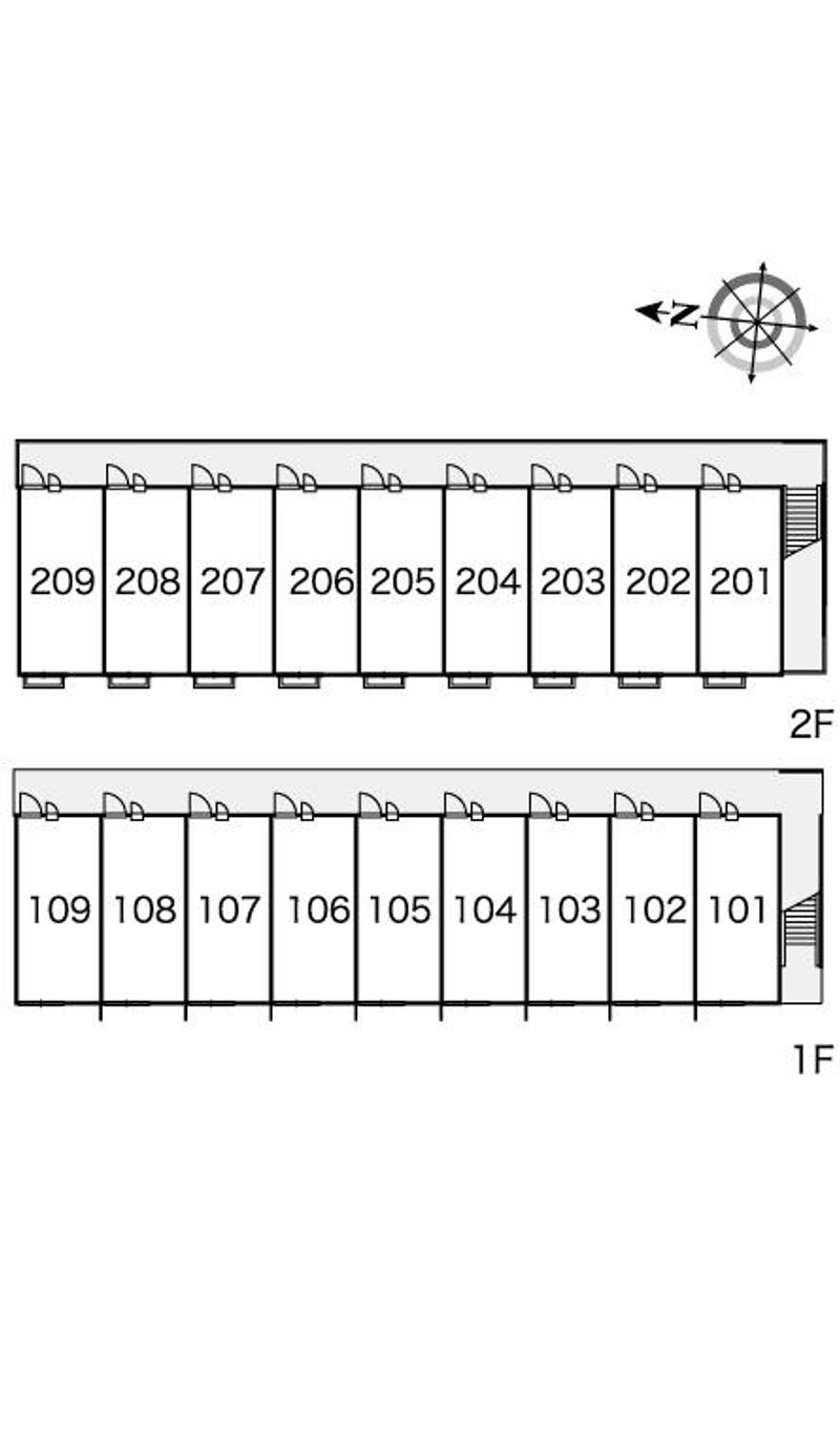 レオパレスボムール栄延 間取り配置図