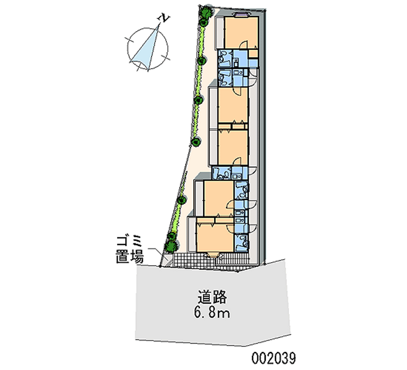 leopalace Zasshonokuma 3 Sơ đồ khu đất