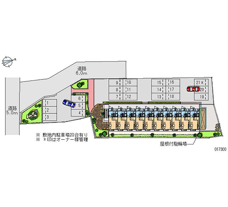 レオパレス三秀Ｃ 月極駐車場