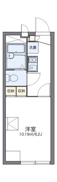 レオパレスパラディーゾ 間取り図