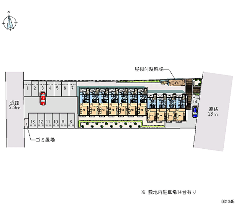 レオパレス仙台東 区画図