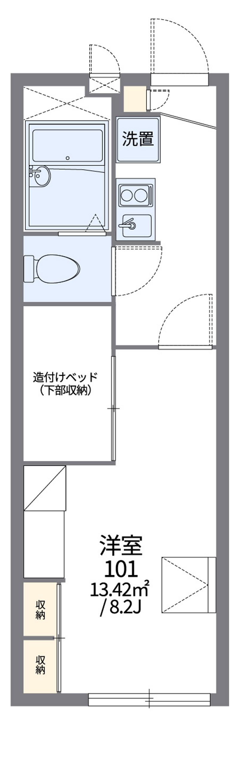 レオパレス西条 間取図