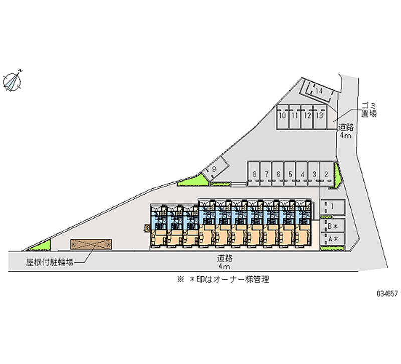 34657 Monthly parking lot