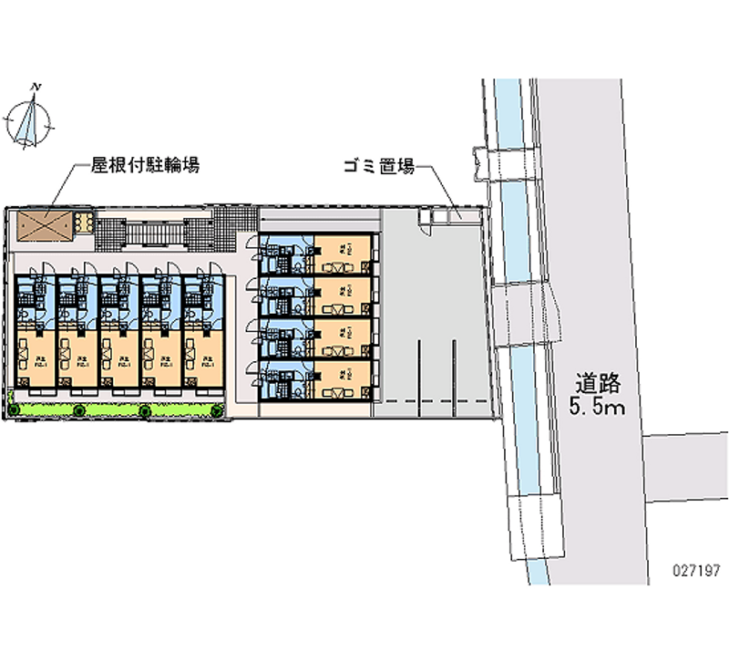 レオパレス香蘭 区画図