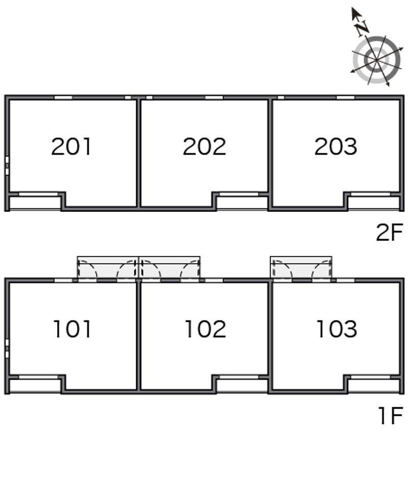 クレイノウエストコート 間取配置図