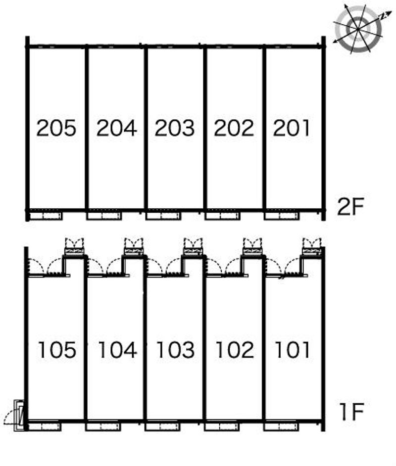 レオネクスト城見橋ハイツ 間取配置図