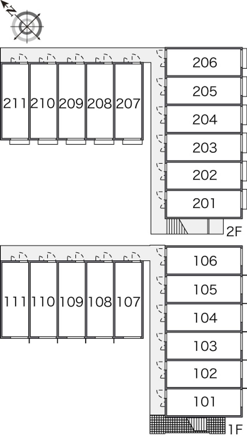 レオパレスカメリアⅢ 間取配置図