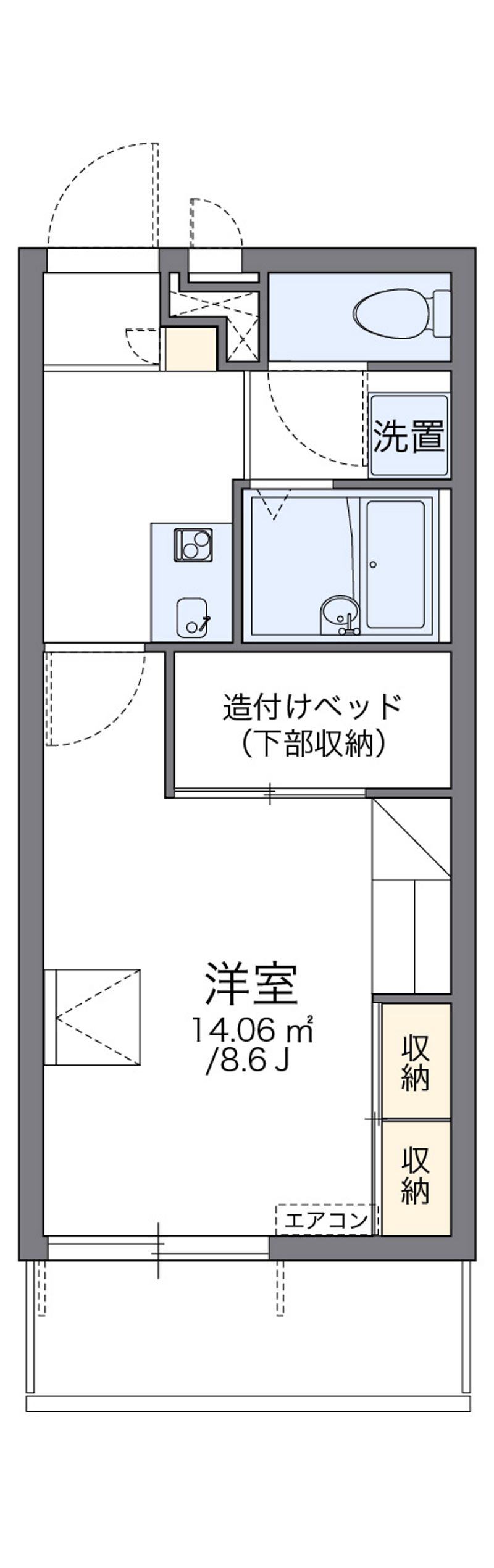 レオパレス屋形 間取図