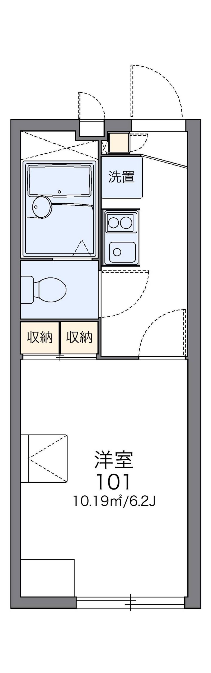 レオパレスラポール深井 間取図