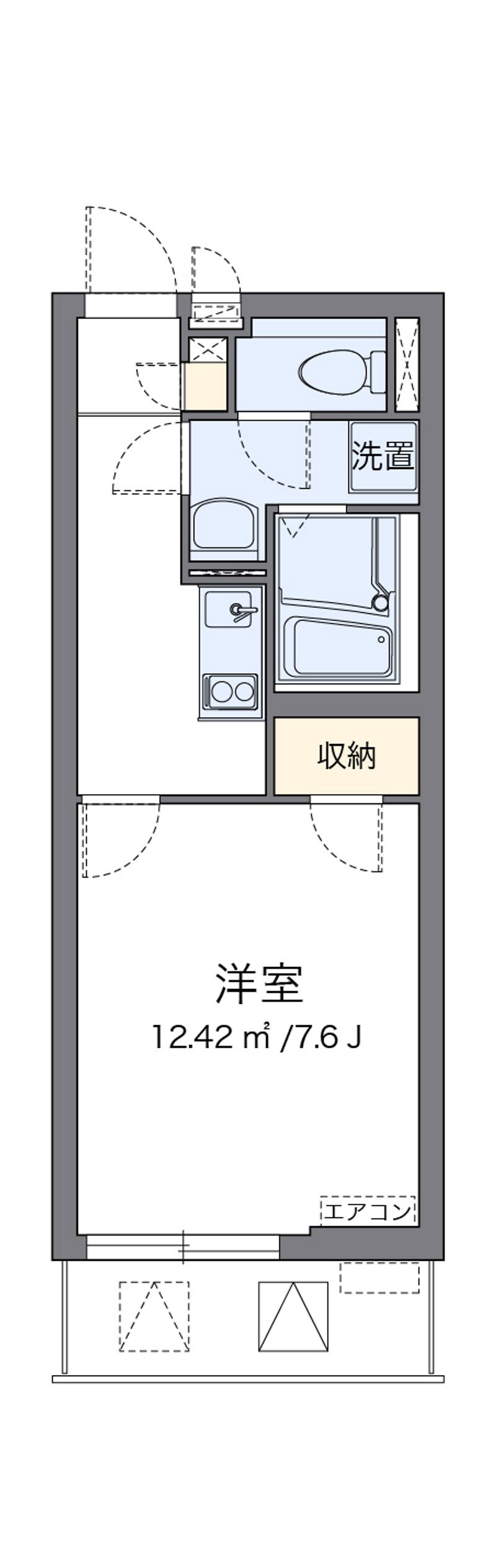 クレイノアウリィ仲六郷 間取図