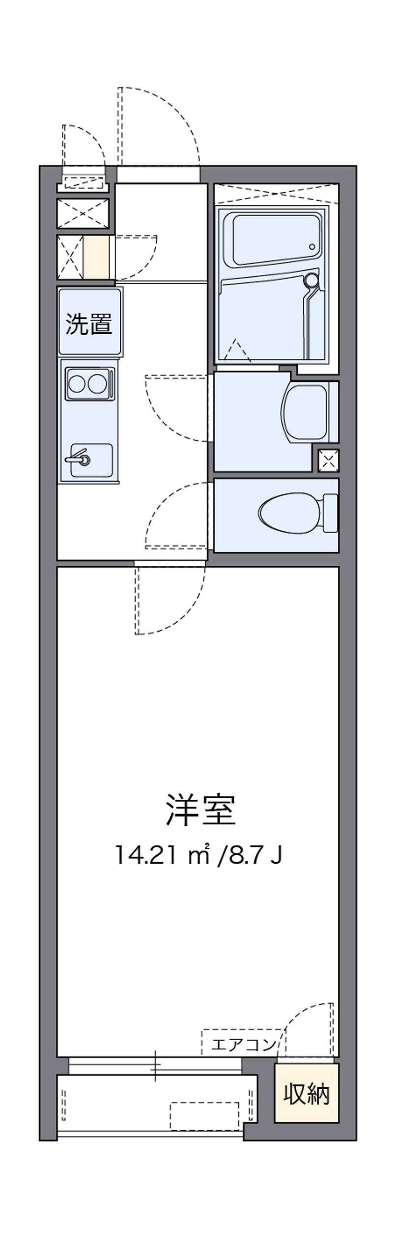 クレイノＨＡＮＡ 間取図