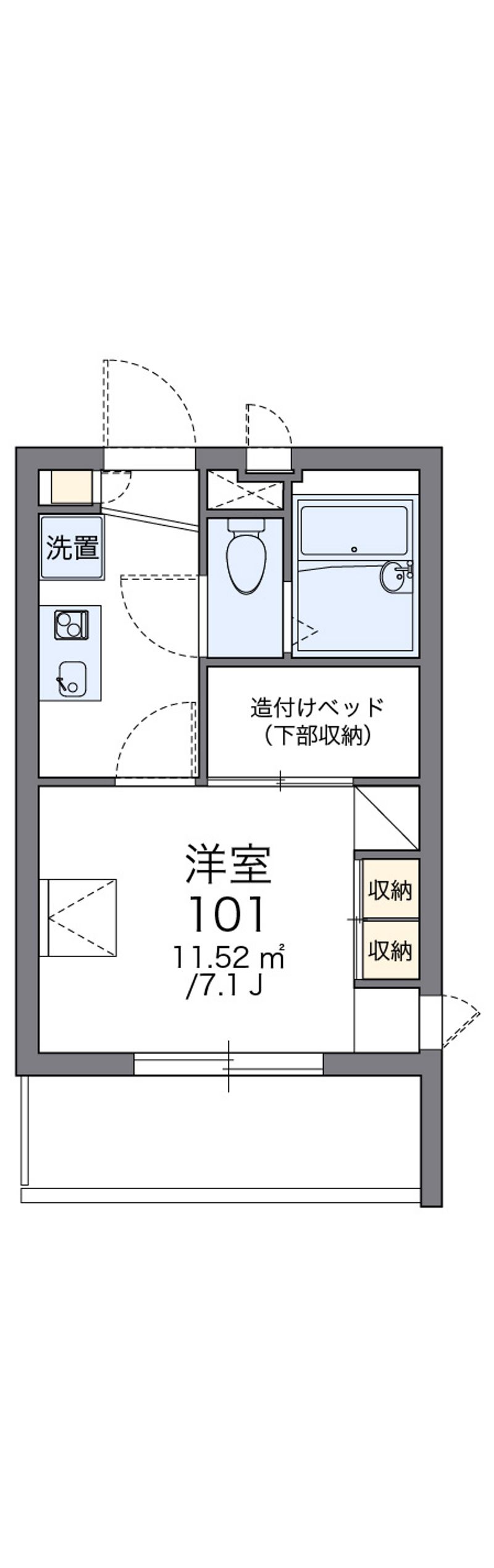 レオパレスＰＯＬＥＳＴＡＲⅢ 間取図