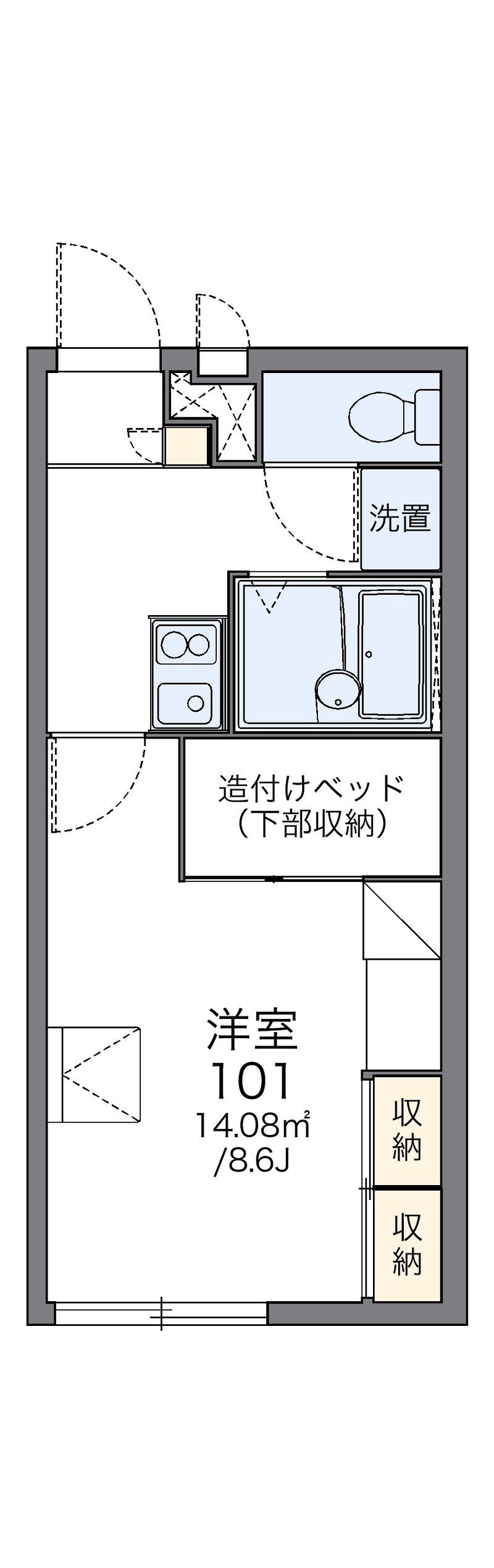 レオパレスＬｏｉｒｅ・Ｉ 間取図