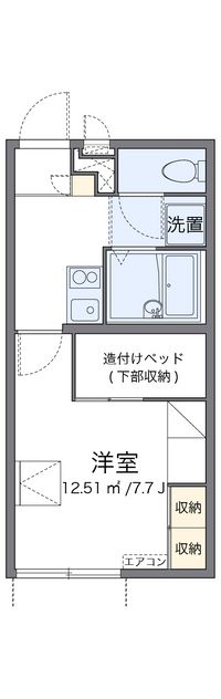 レオパレス下河原 間取り図