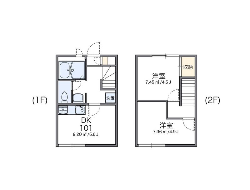 レオパレス枚岡ヒルズ 間取図