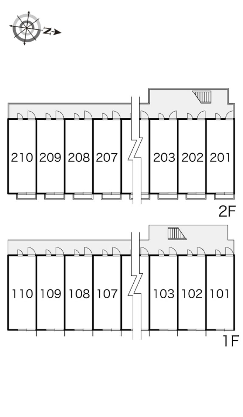 レオパレスポケット 間取配置図
