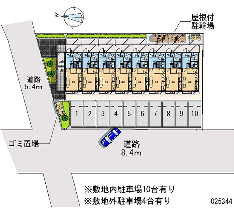 レオパレス睦 月極駐車場