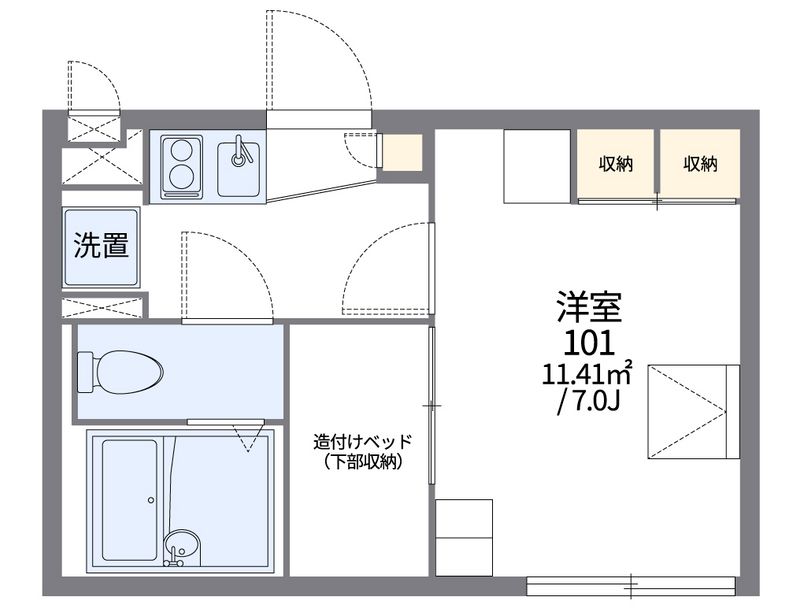 レオパレスソレイユⅡ 間取図