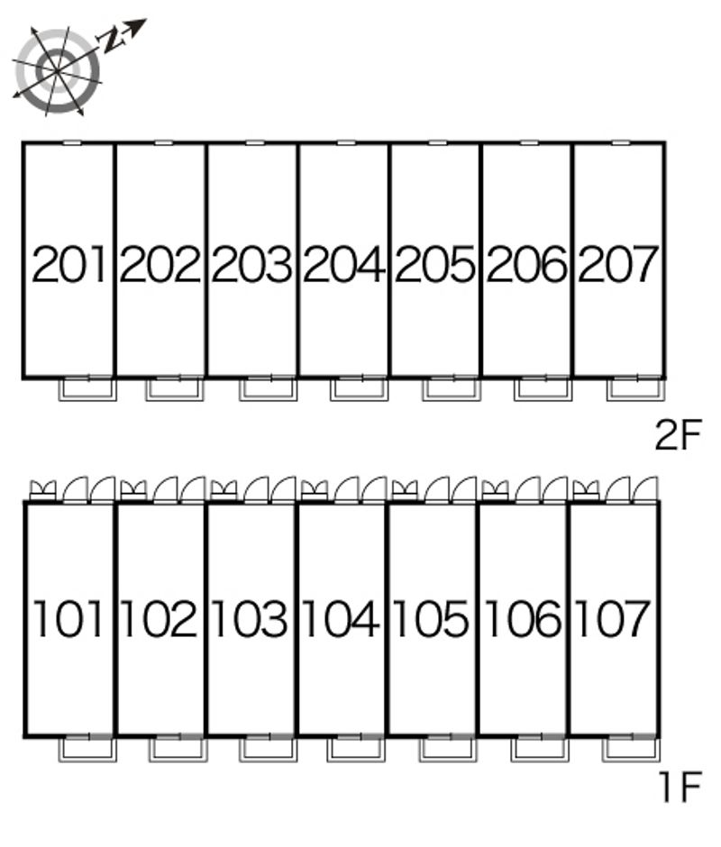 レオパレスＫＡＩ・開 間取配置図