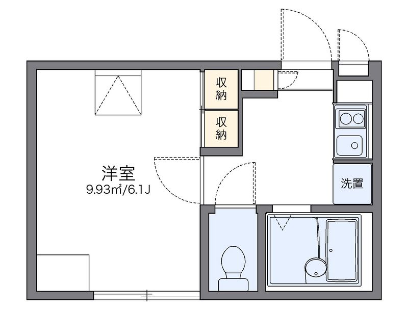 レオパレスドミール 間取図