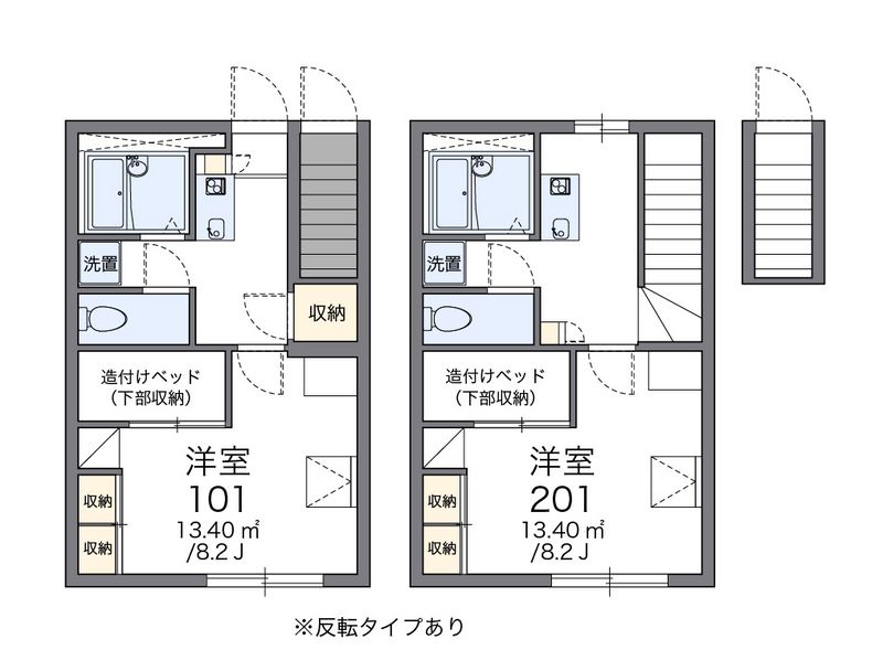 レオパレスＷｉｎｇいわぶち 間取図
