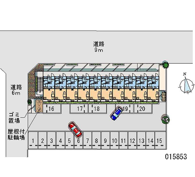 15853 Monthly parking lot