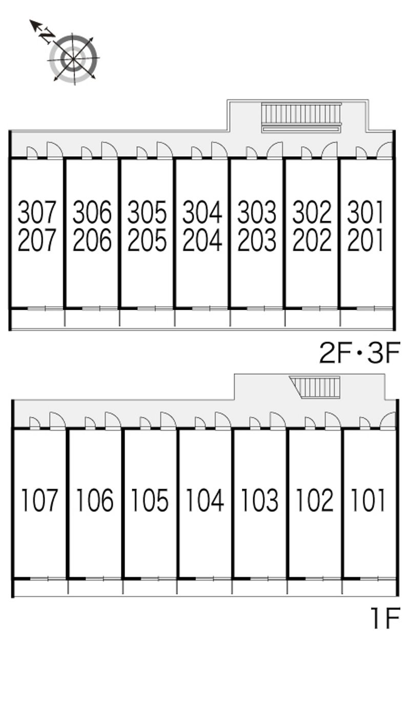 レオパレス船橋南本町 間取配置図