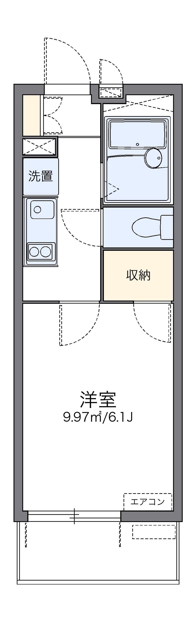 レオパレス大森南 間取図