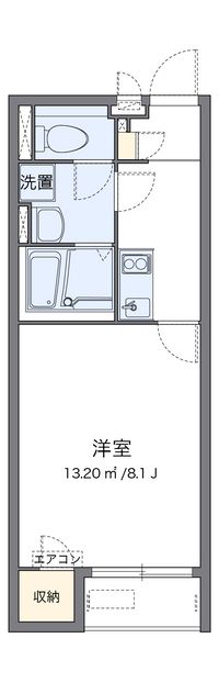 クレイノＫＡＧＵＲＡＭＡＣＨＩⅡ 間取り図