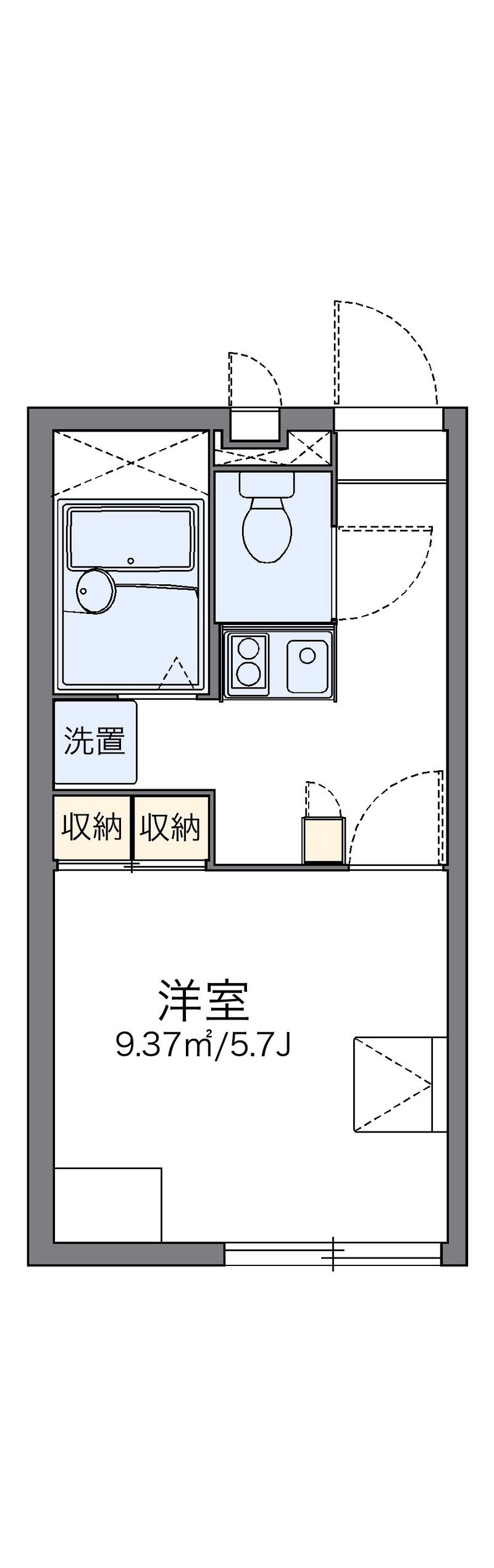 レオパレス呉本町 間取図