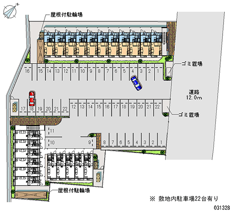 レオパレス甲賀駅前Ⅱ 月極駐車場