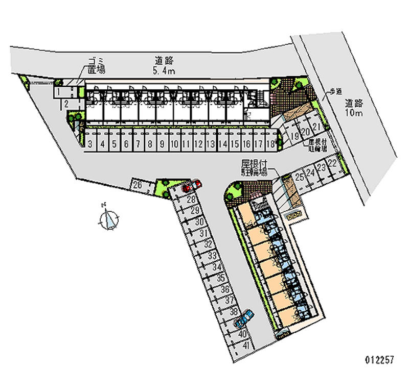 12257 Monthly parking lot