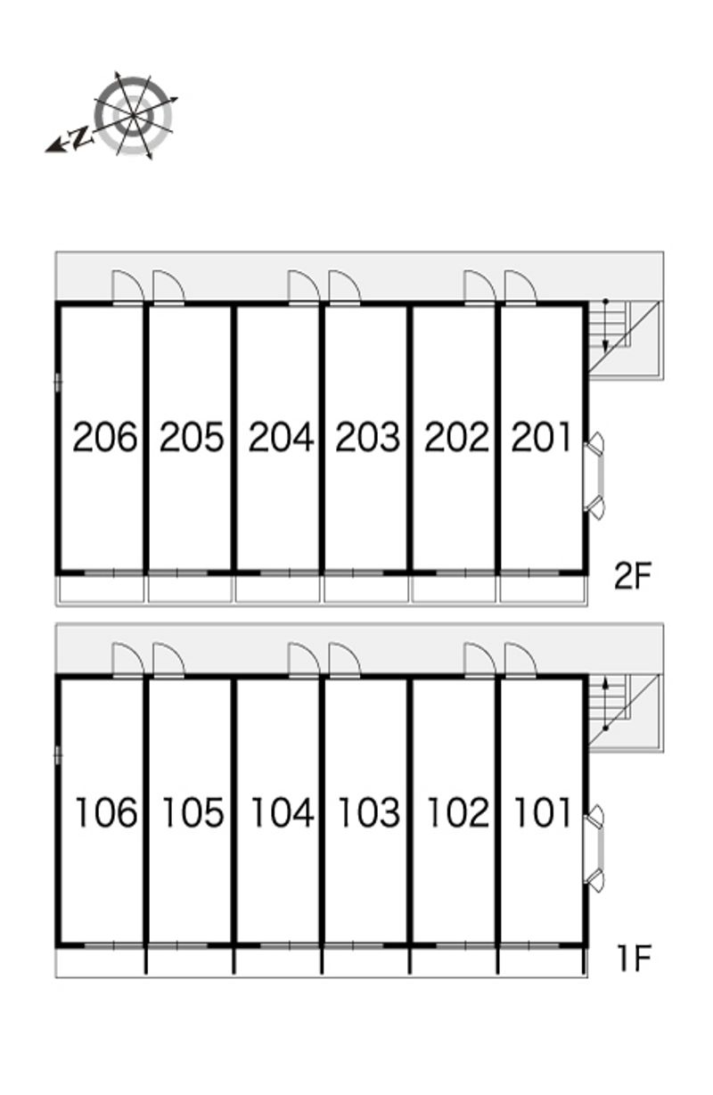 レオパレス藤塚 間取配置図