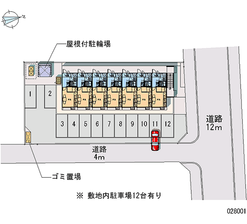 レオパレスひだまり 月極駐車場