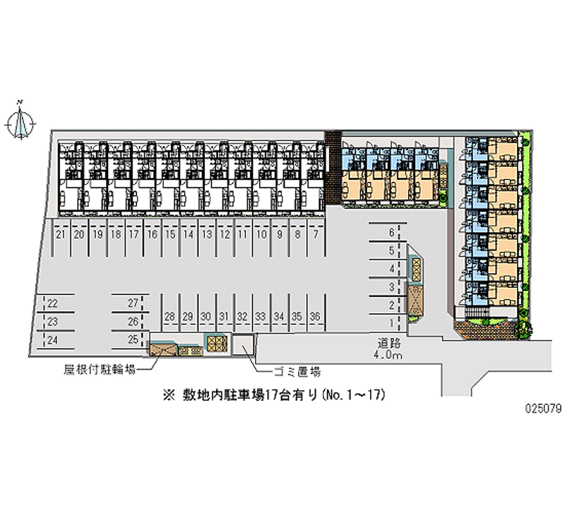 25079 Monthly parking lot