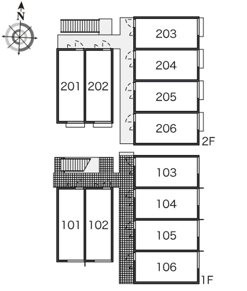 レオパレスサンブリッジ 間取配置図