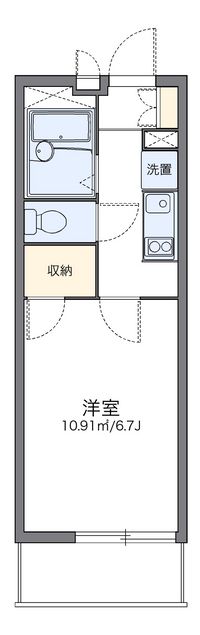 レオパレスヴィクトワール 間取り図