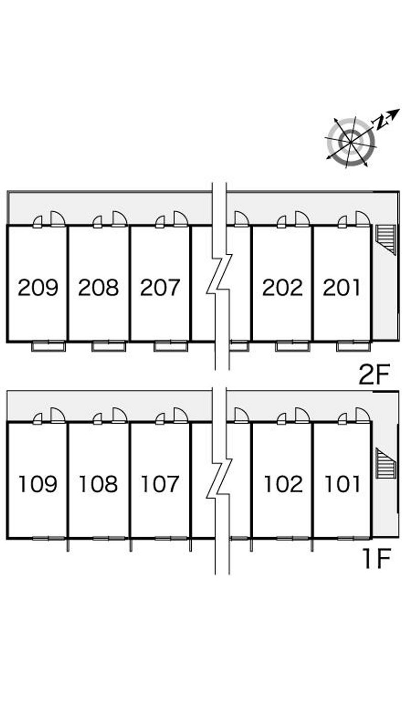 レオパレス若夏 間取り配置図