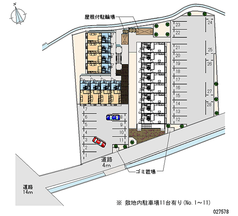 27578月租停车场