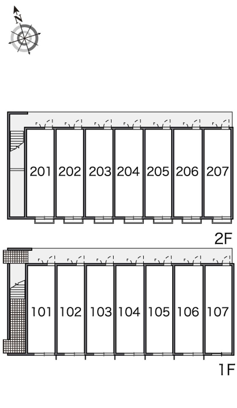 レオパレスメゾン名坂 間取り配置図