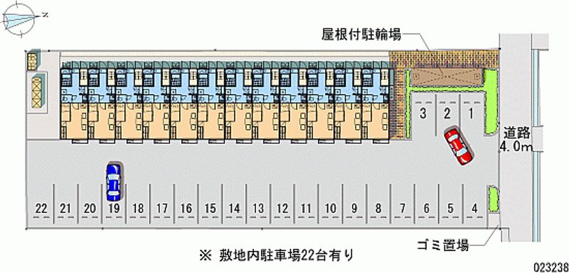 レオパレスぎぶふぇる 月極駐車場