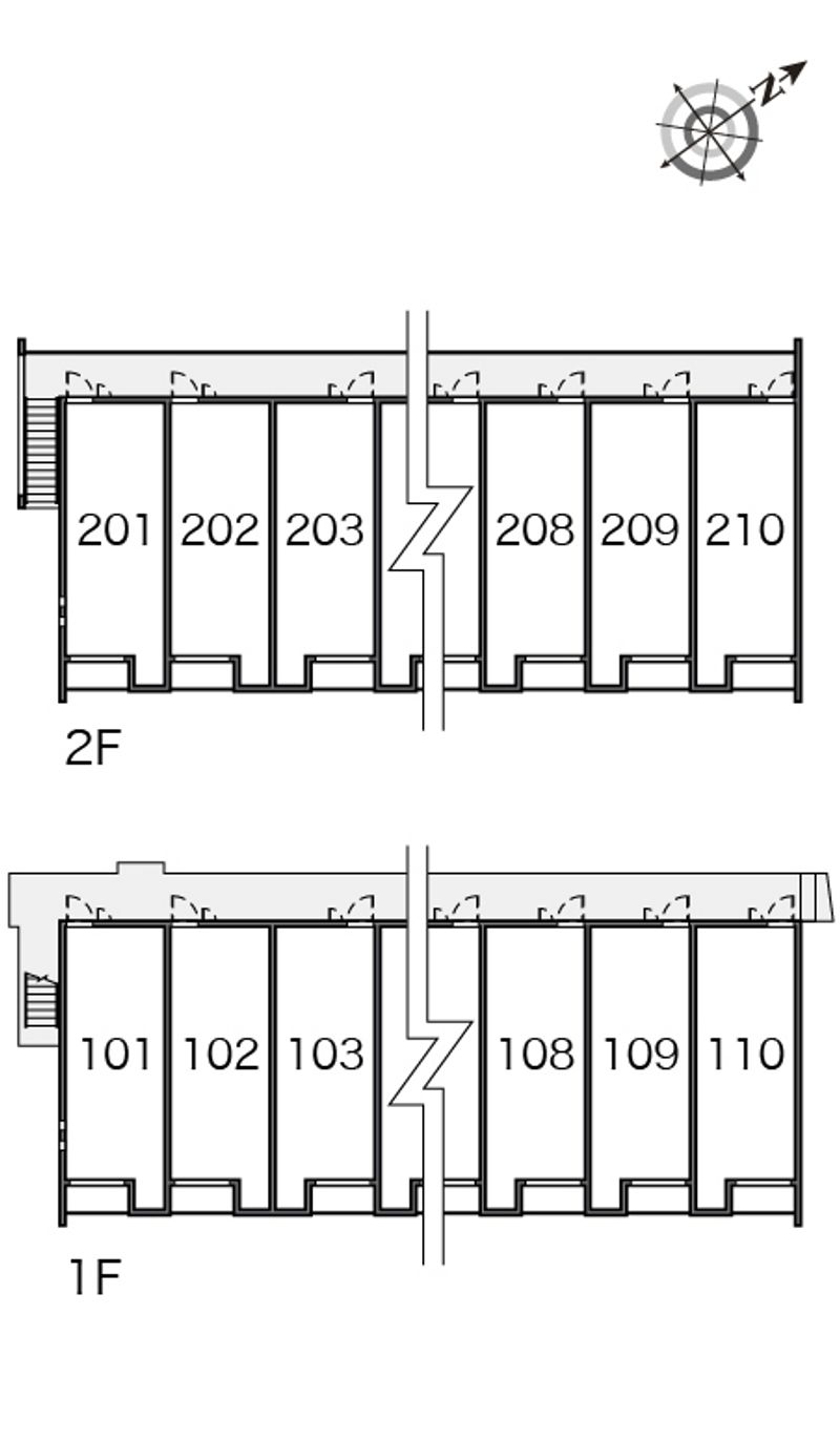 クレイノもみじⅤ 間取配置図