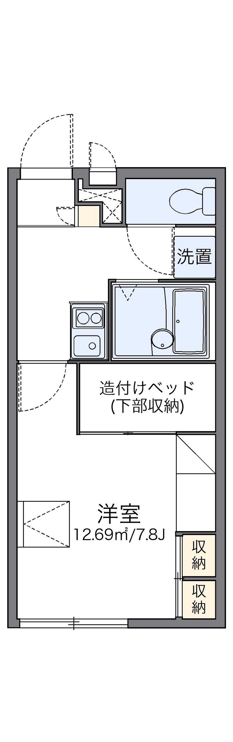 レオパレスＭＩＬＫＹ　ＷＡＹ 間取図