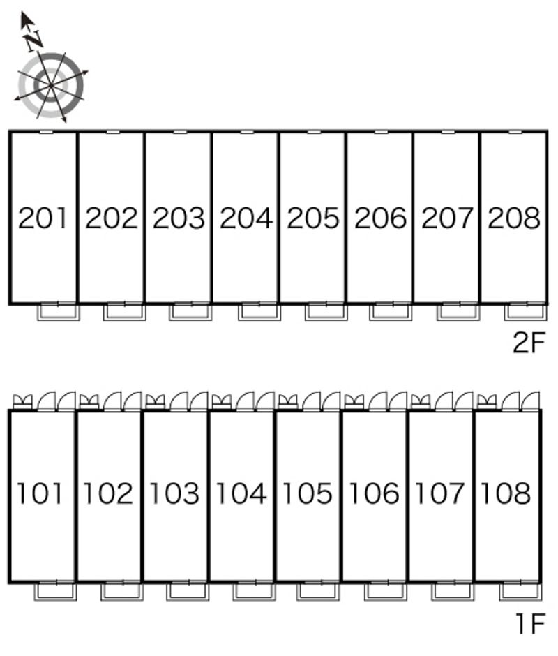 レオパレス京橋南 間取り配置図