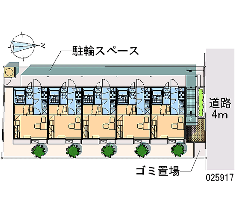 レオパレスジュネス比島 区画図