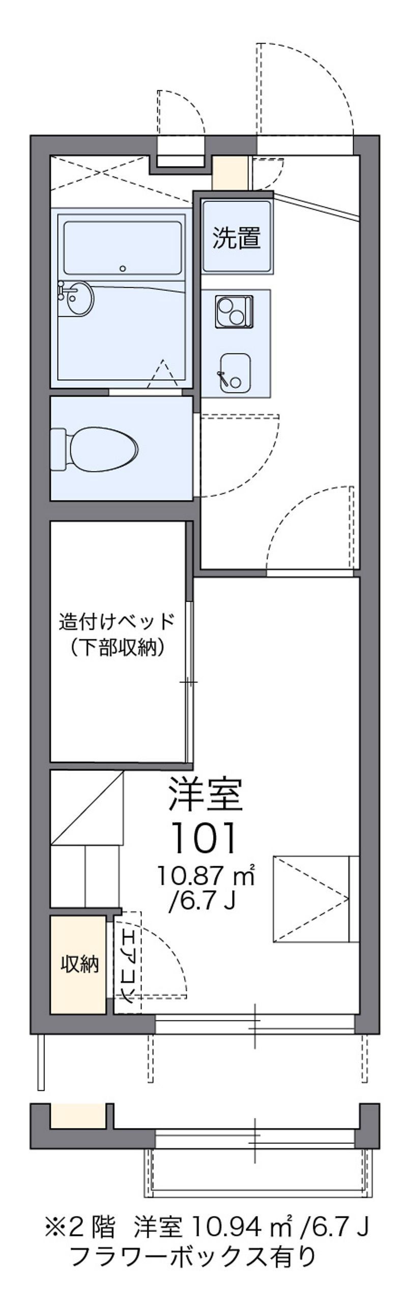 レオパレス神港 間取図